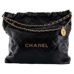 Chanel 22 Chain Hobo Quilted Calfskin Medium
