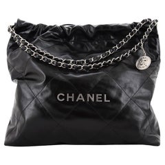 Chanel 22 Chain Hobo Quilted Calfskin Medium