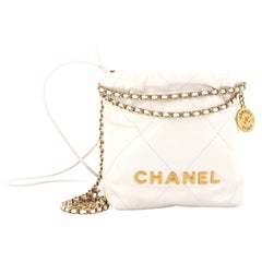 Chanel 22 Chain Hobo Quilted Calfskin Mini