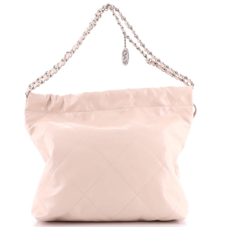 Chanel 22 Chain Hobo Quilted Calfskin Small at 1stDibs