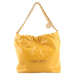 Chanel 22 Chain Hobo Quilted Calfskin Small