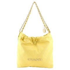 Chanel 22 Chain Hobo Quilted Calfskin Small