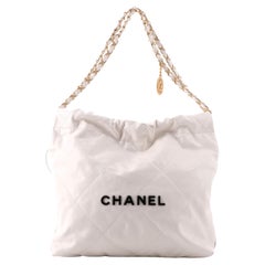 Chanel 22 Chain Hobo Quilted Calfskin Small
