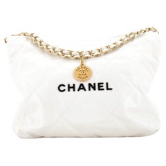 Chanel 22 Chain Hobo Quilted Calfskin Small