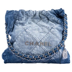 Chanel 22 Handbag Denim