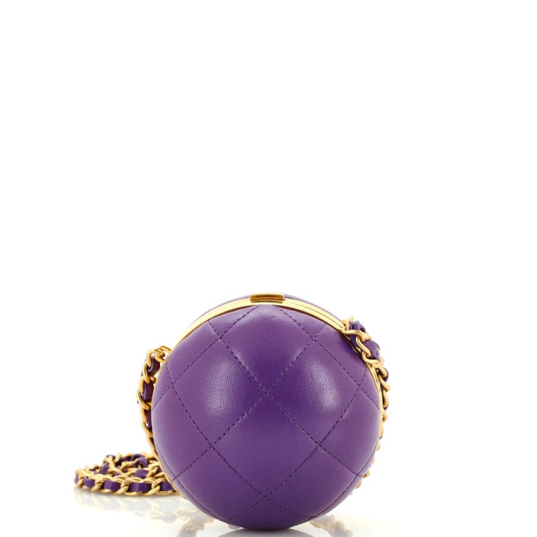 Chanel 22 Sphere Minaudiere Quilted Lambskin at 1stDibs