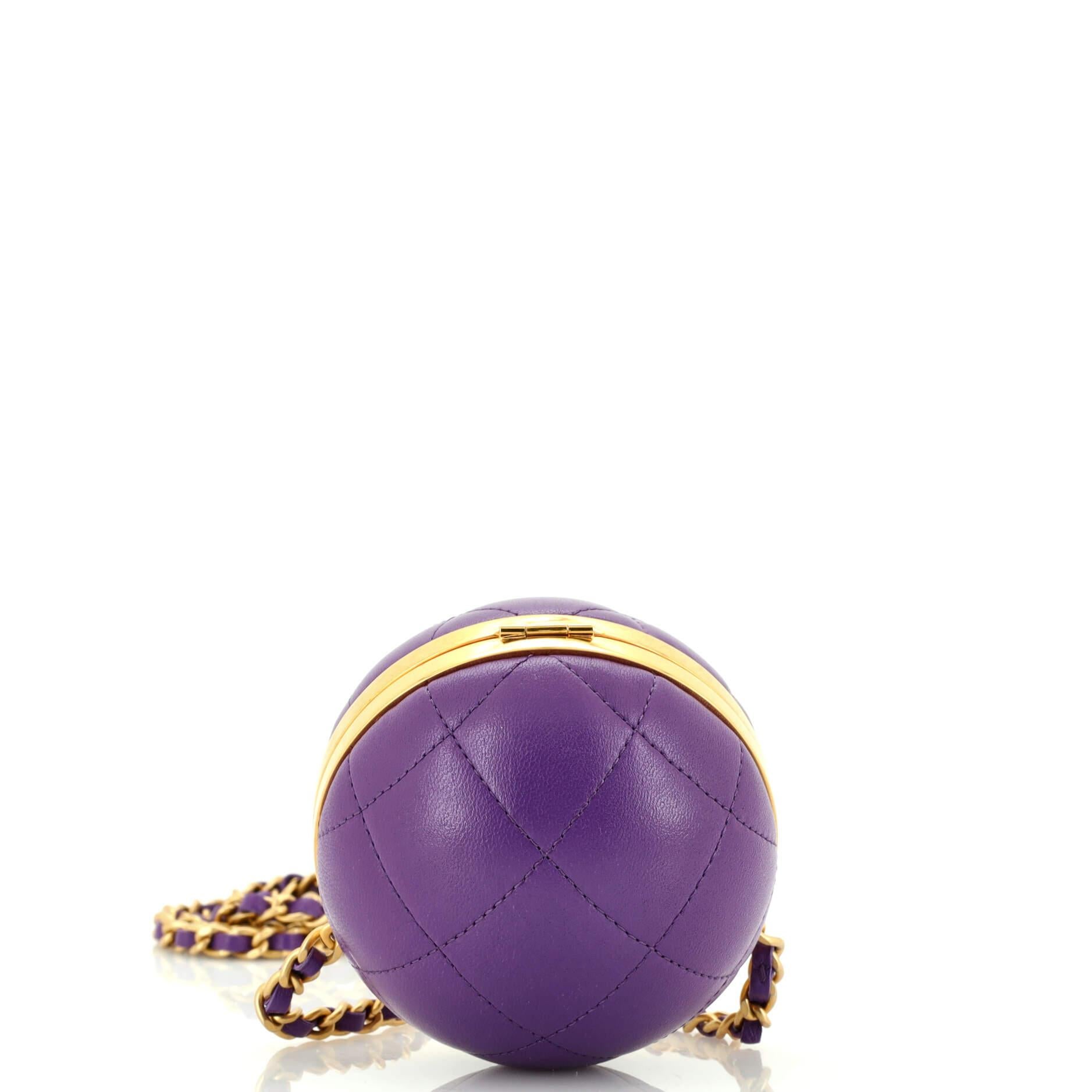 Women's Chanel 22 Sphere Minaudiere Quilted Lambskin