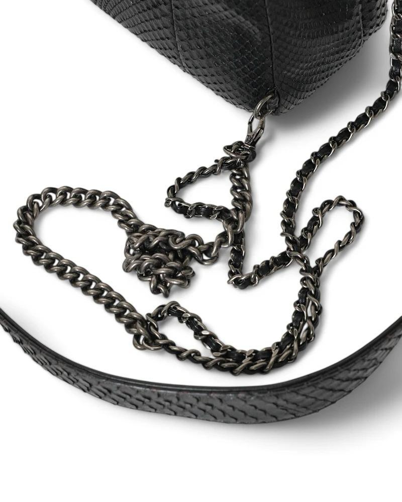 Chanel 22 Timeless Double Chain Black For Sale 4