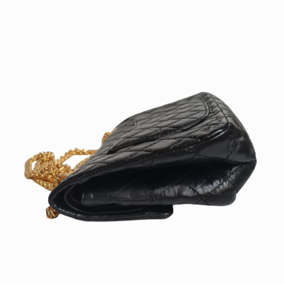 Chanel 225 Medium Black Reissue GHW Bag 5