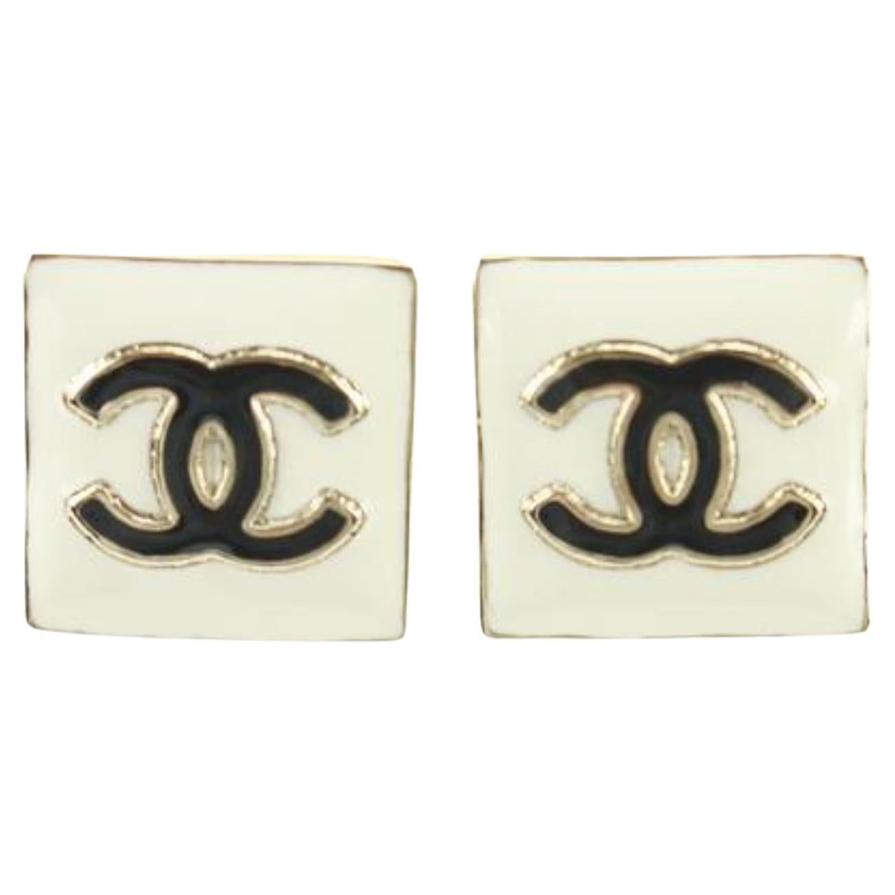 chanel earrings real gold chain