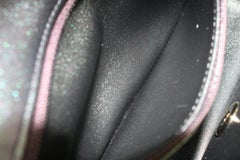 Chanel 22B Limited Quilted Iridescent Black Mini Classic Flap GHW 86ck719s