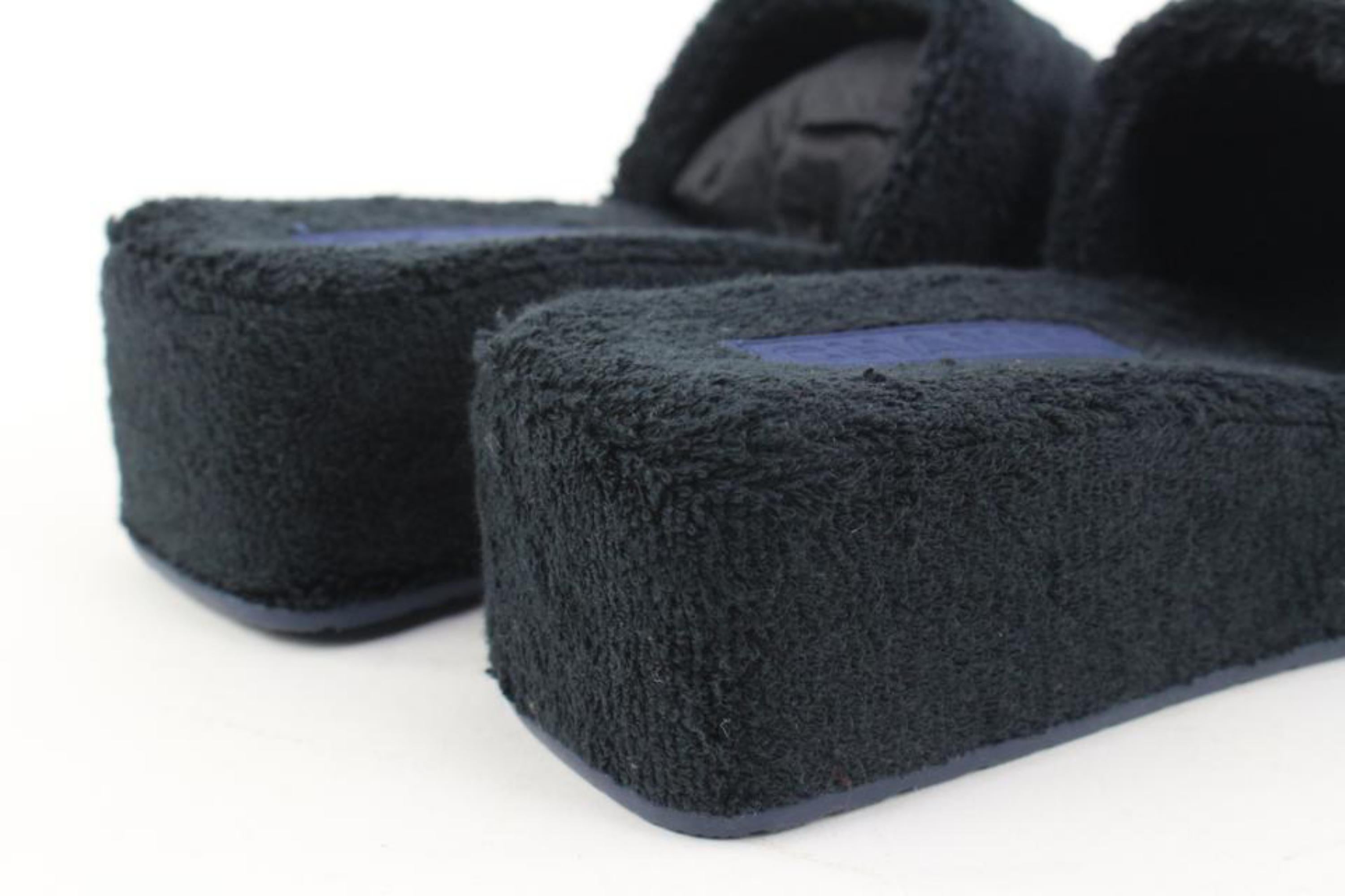 chanel terry cloth sandals