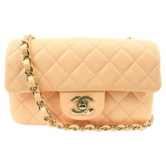 Chanel Nude Quilted Caviar Leather Large Boy Shoulder Bag For Sale
