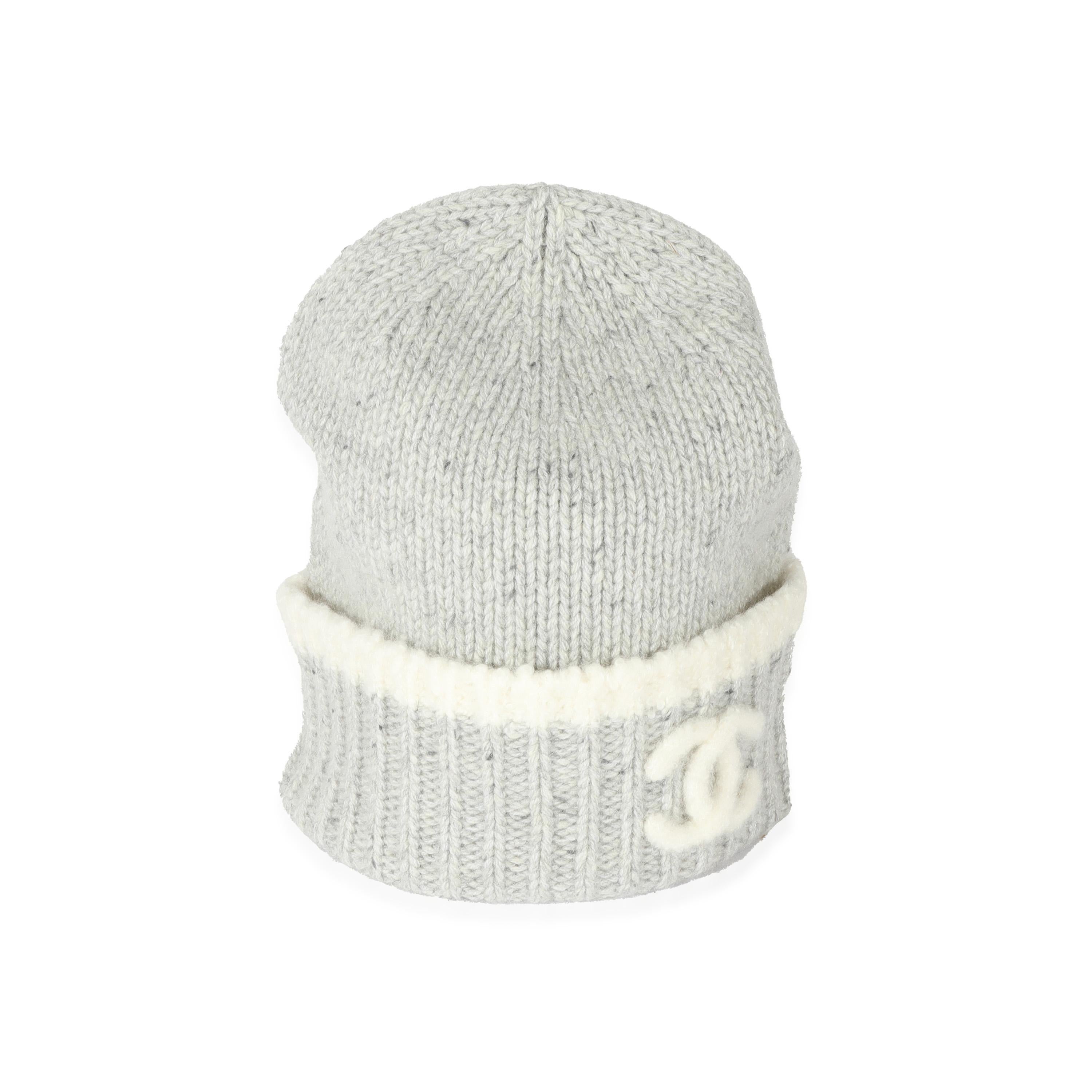 Listing Title: Chanel 22K Grey Cashmere CC Beanie
SKU: 128735
Condition: Pristine
Condition Comments: Mint Condition. No visible signs of wear.
Model: CC Beanie
Accessories: Box
Exterior Color (Generic): Gray
Exterior Material (Specific): 98%