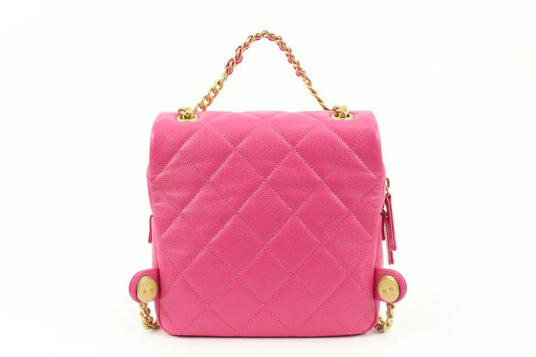 Mountain leather backpack Chanel Pink in Leather - 34487884
