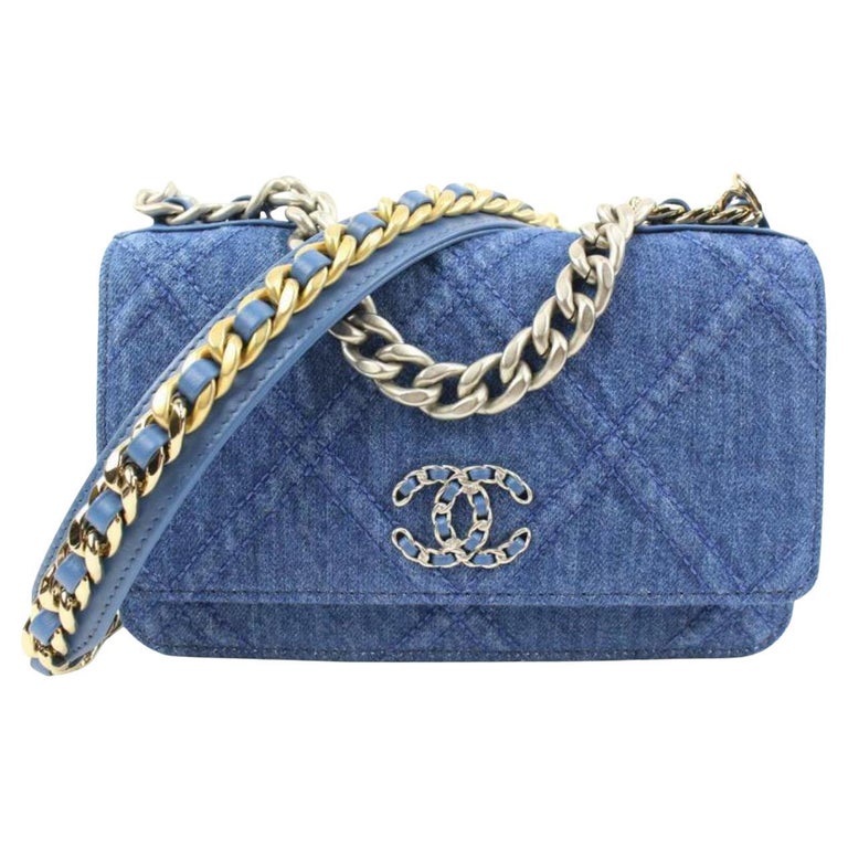 Chanel Blue Wallet - 35 For Sale on 1stDibs