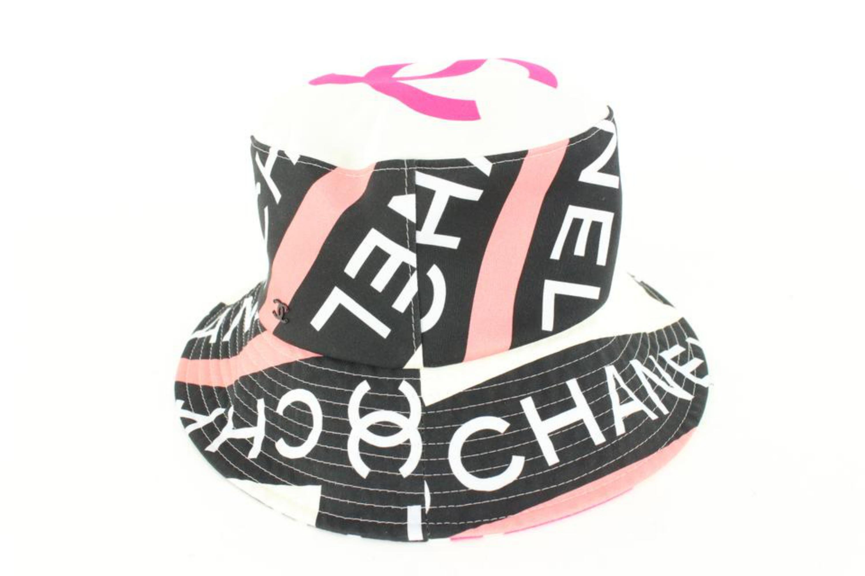 white chanel bucket hat