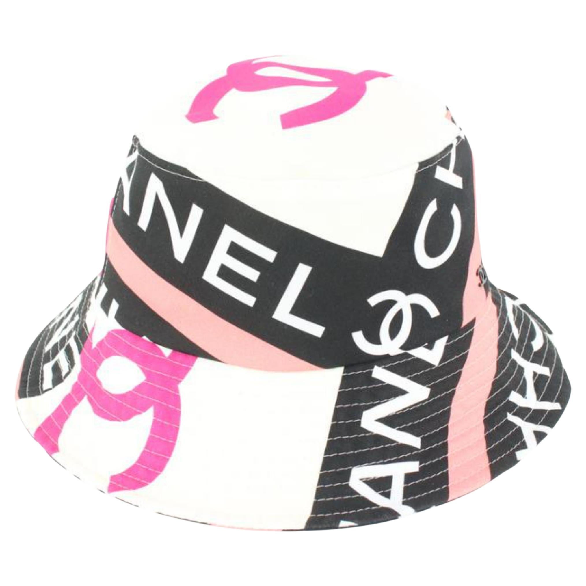 NWT Auth. CHANEL CC Embroidered Logo Pink Cotton Baseball Cap Hat One Size