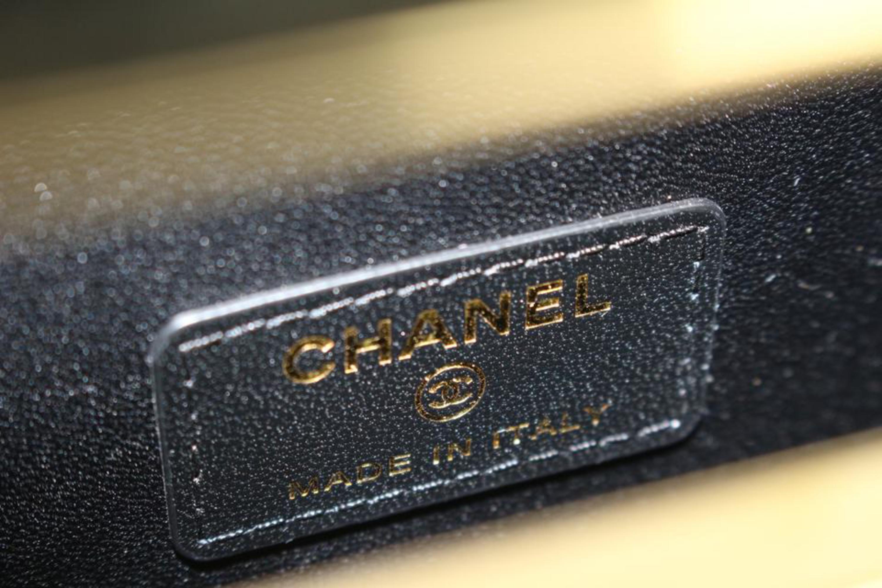 Chanel 22s Black Quilted Caviar Evening Bag Milk Carton Crossbody 25cz510s 5