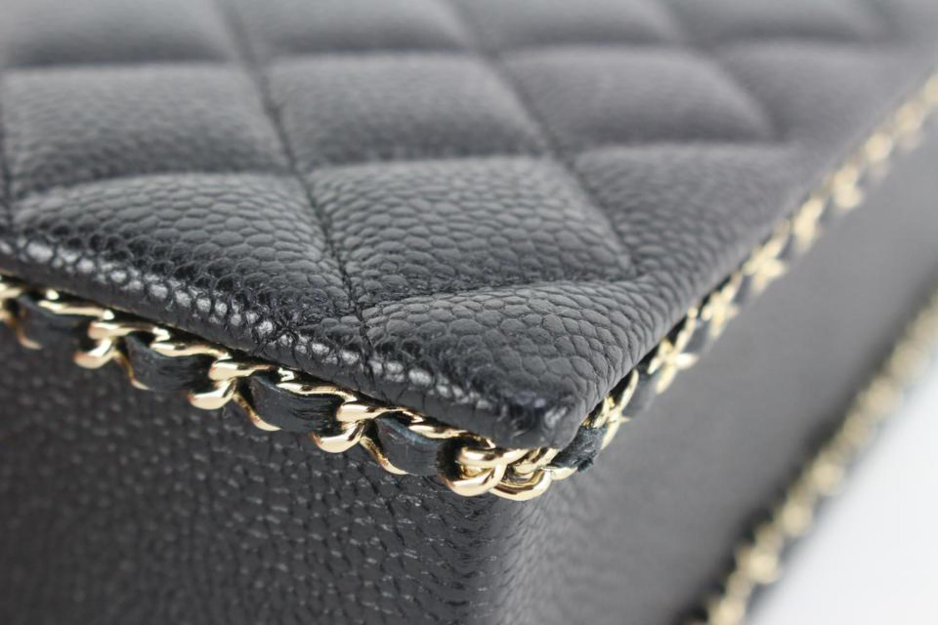 Chanel 22s Black Quilted Caviar Evening Bag Milk Carton Crossbody 25cz510s In New Condition In Dix hills, NY