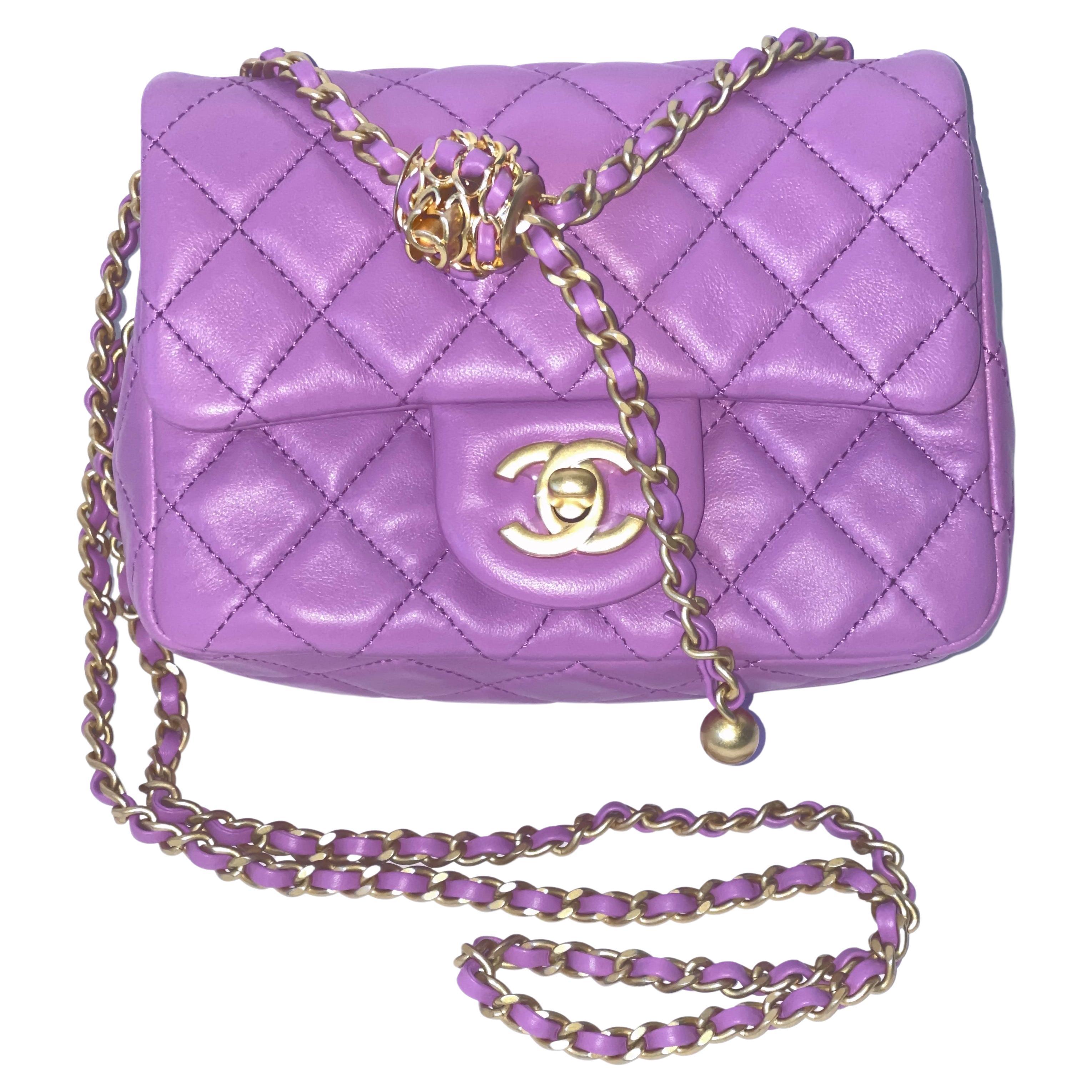 chanel pearl on flap bag