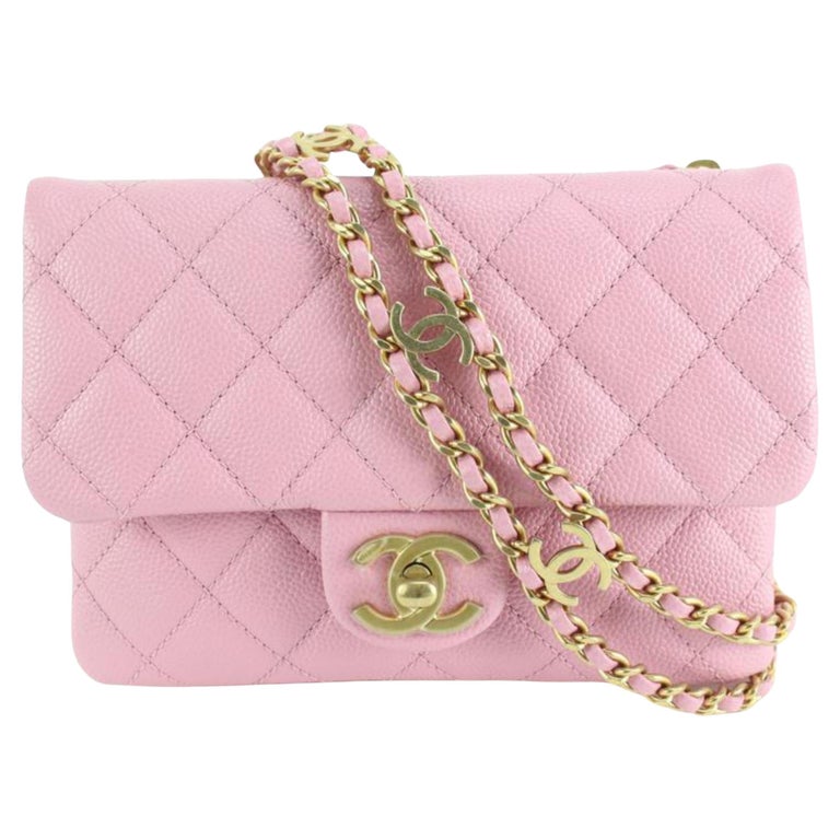 CHANEL 22S ROSE CLAIR LIGHT PINK CAVIAR SMALL CLASSIC FLAP LIGHT GOLD –  AYAINLOVE CURATED LUXURIES