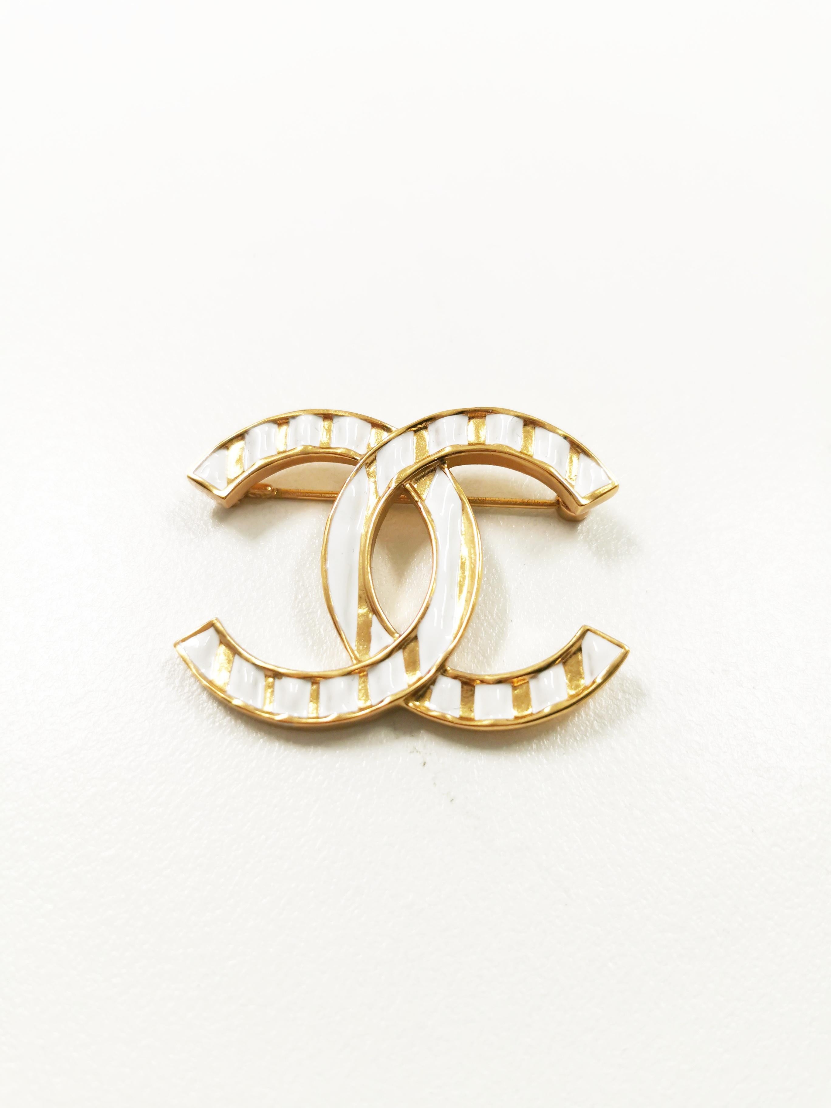 chanel resin brooch