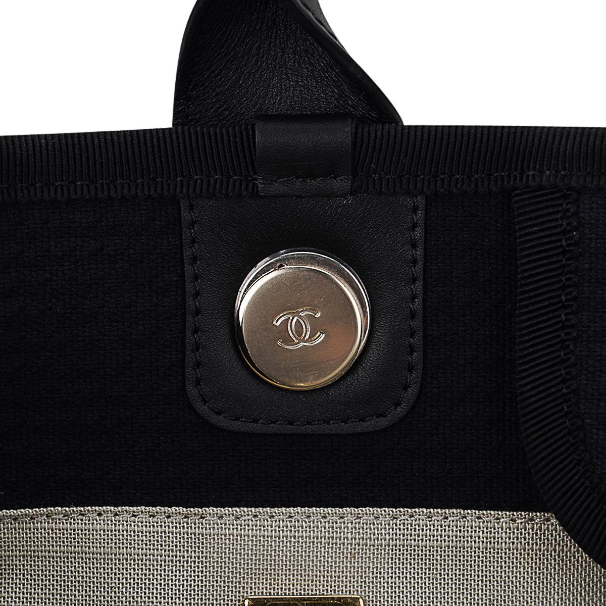 Chanel 23C Limited Edition Black 31 Rue Cambon Small Shopping Tote For Sale 6