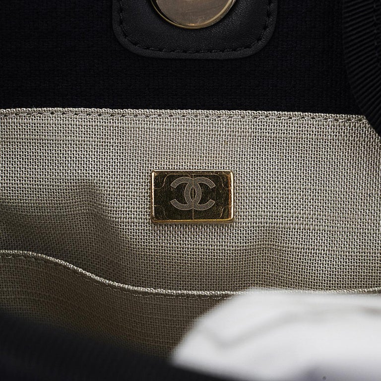 Chanel 23C Limited Edition Black 31 Rue Cambon Small Shopping Tote For Sale  at 1stDibs