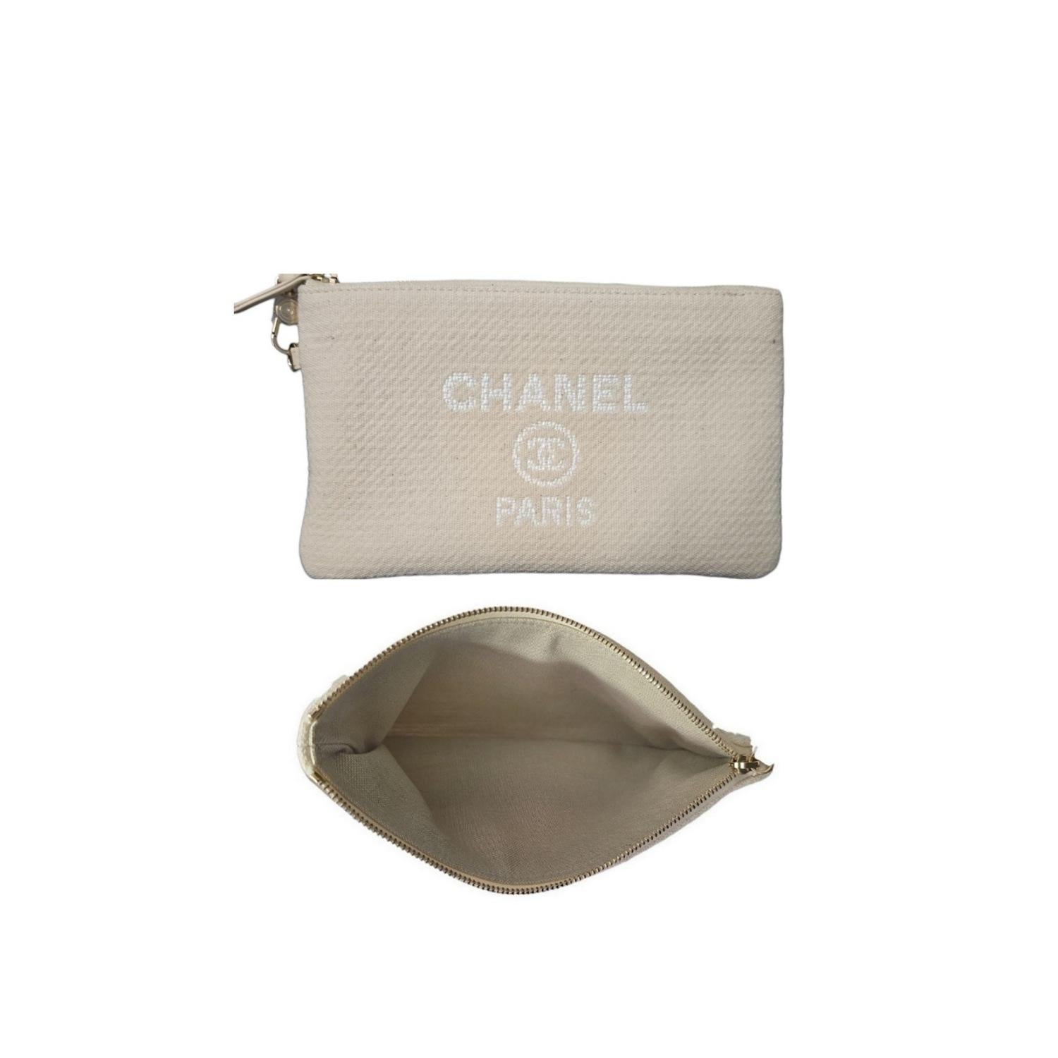 Chanel 23C Mixed Fibers Calfskin Small Deauville Shopping Tote For Sale 5