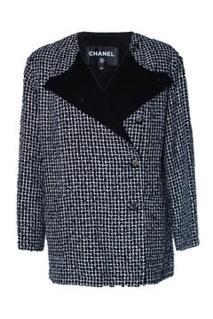 Chanel, 23C Tweed jacket in black and white