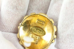 Chanel 24k Gold Plated 25 Collection Jumbo CC Logo Earrings 60ch825s