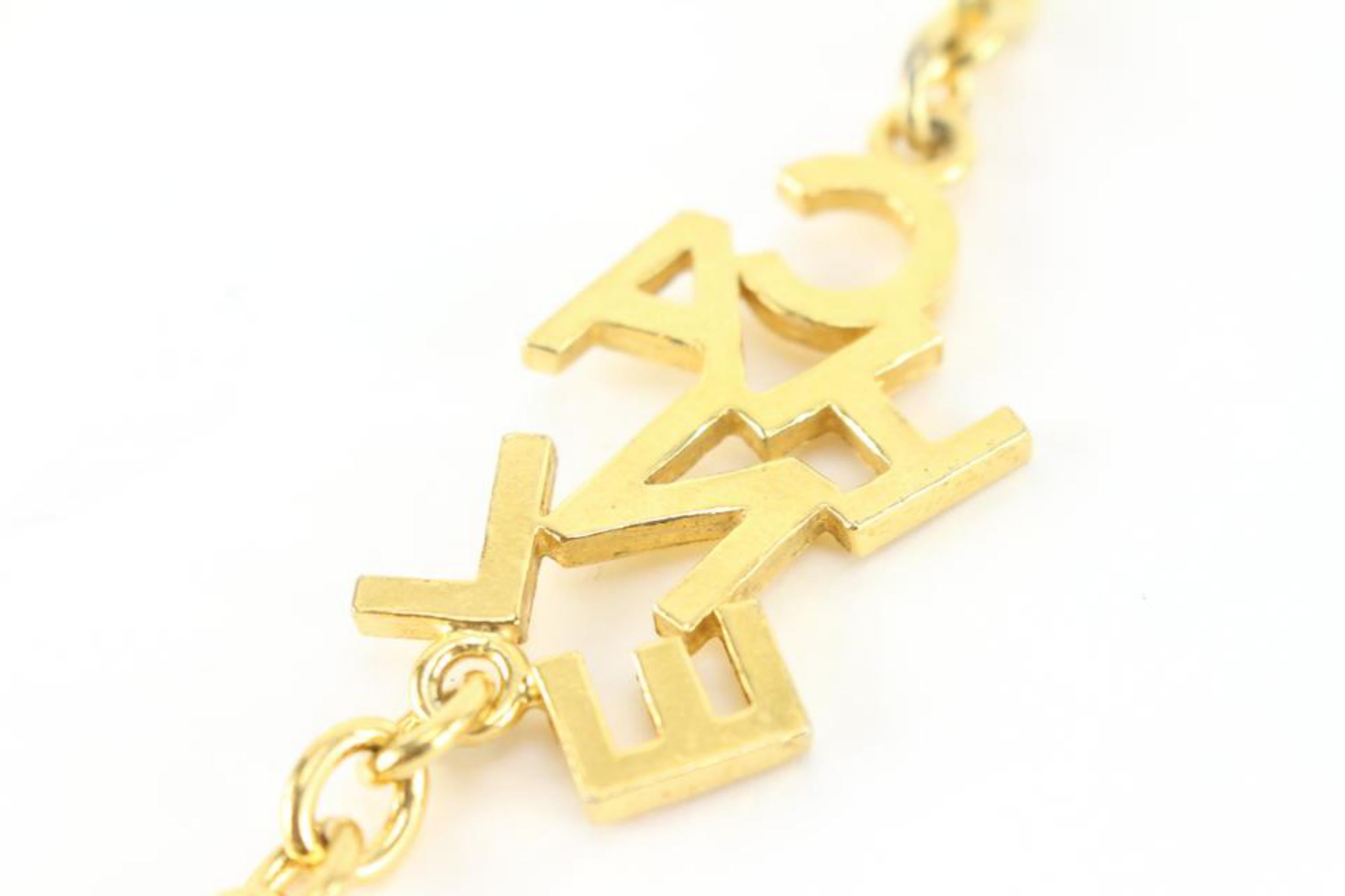 Chanel 24K Gold Plated CC Logo All Over Chain Necklace 79ck817s 4