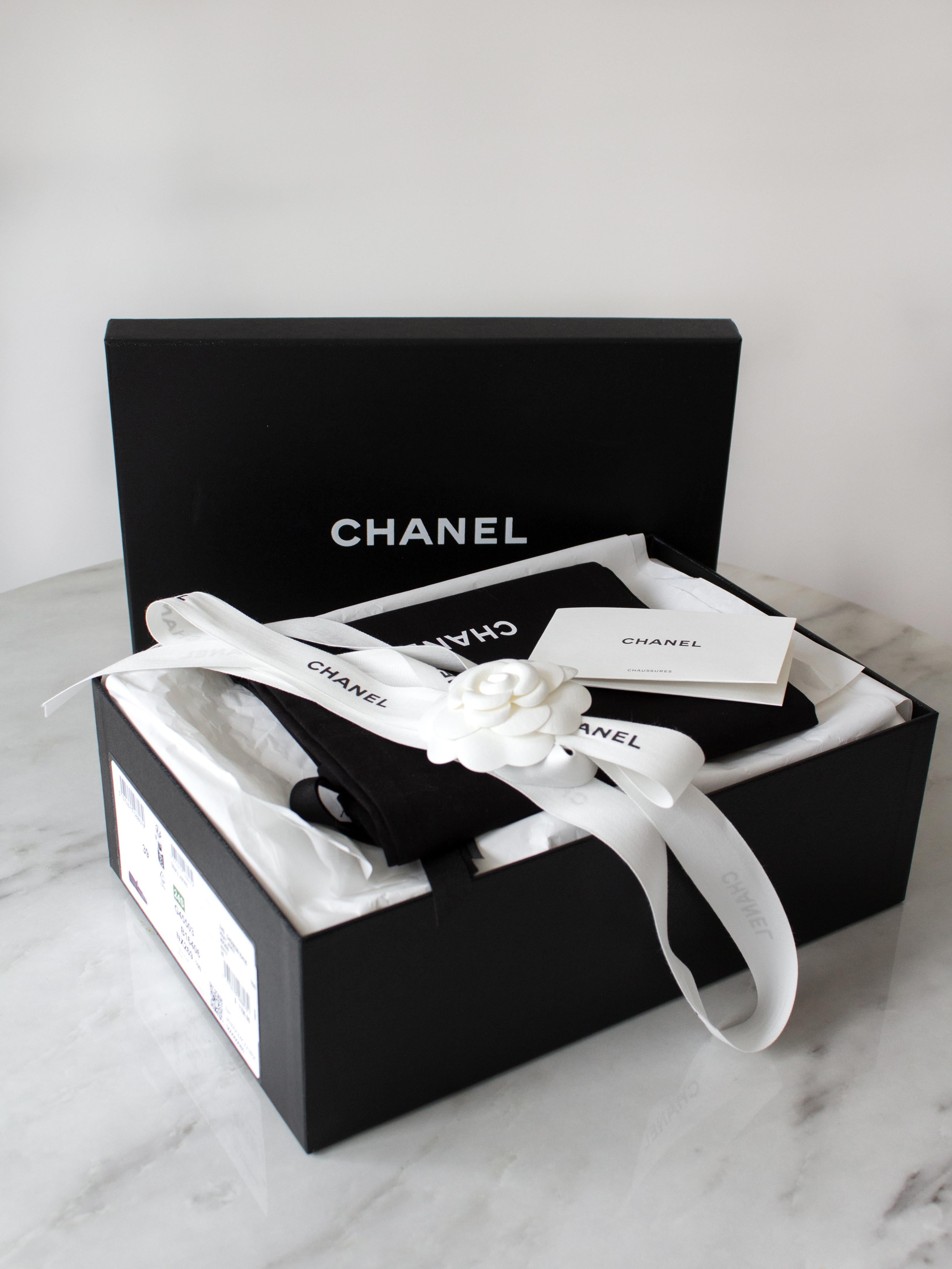 Chanel 24S Laufsteg Weiß Baumwolle Seide Mary Jane CC 2024 Ballettschuhe Schuhe 39 9