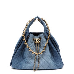 Chanel 25 Small Flap Washed Denim w/Gold Hardware