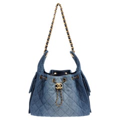 Chanel 25 Small Flap Washed Denim w/Gold Hardware