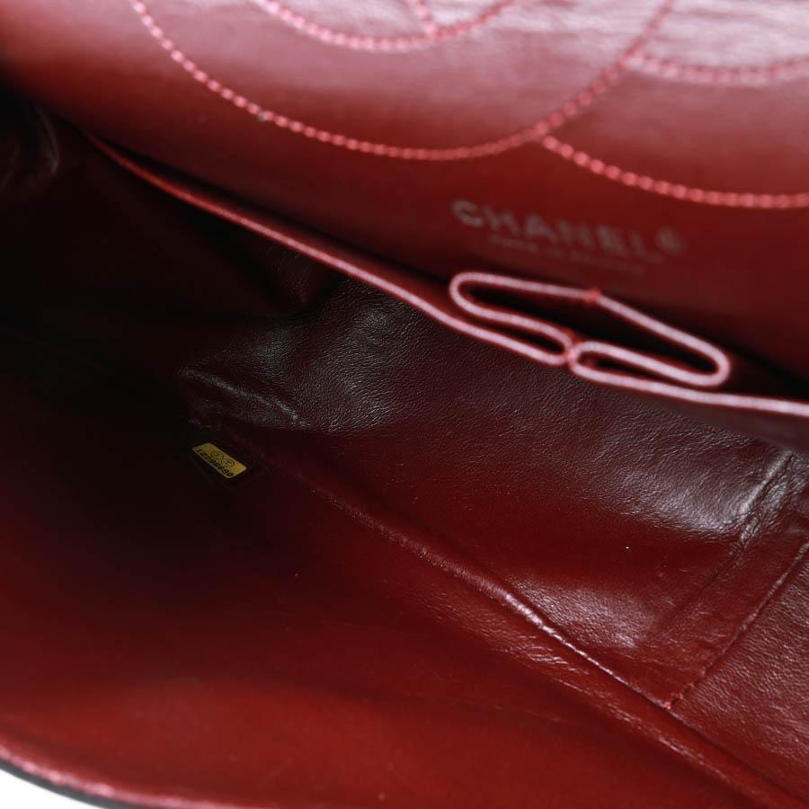 CHANEL 2.55 Aged Black Leather Bag 7