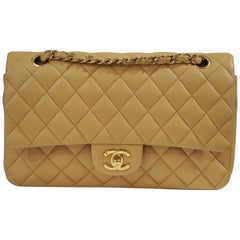 chanel 255 beige Chanel 2.55 beige leather shoulder bag