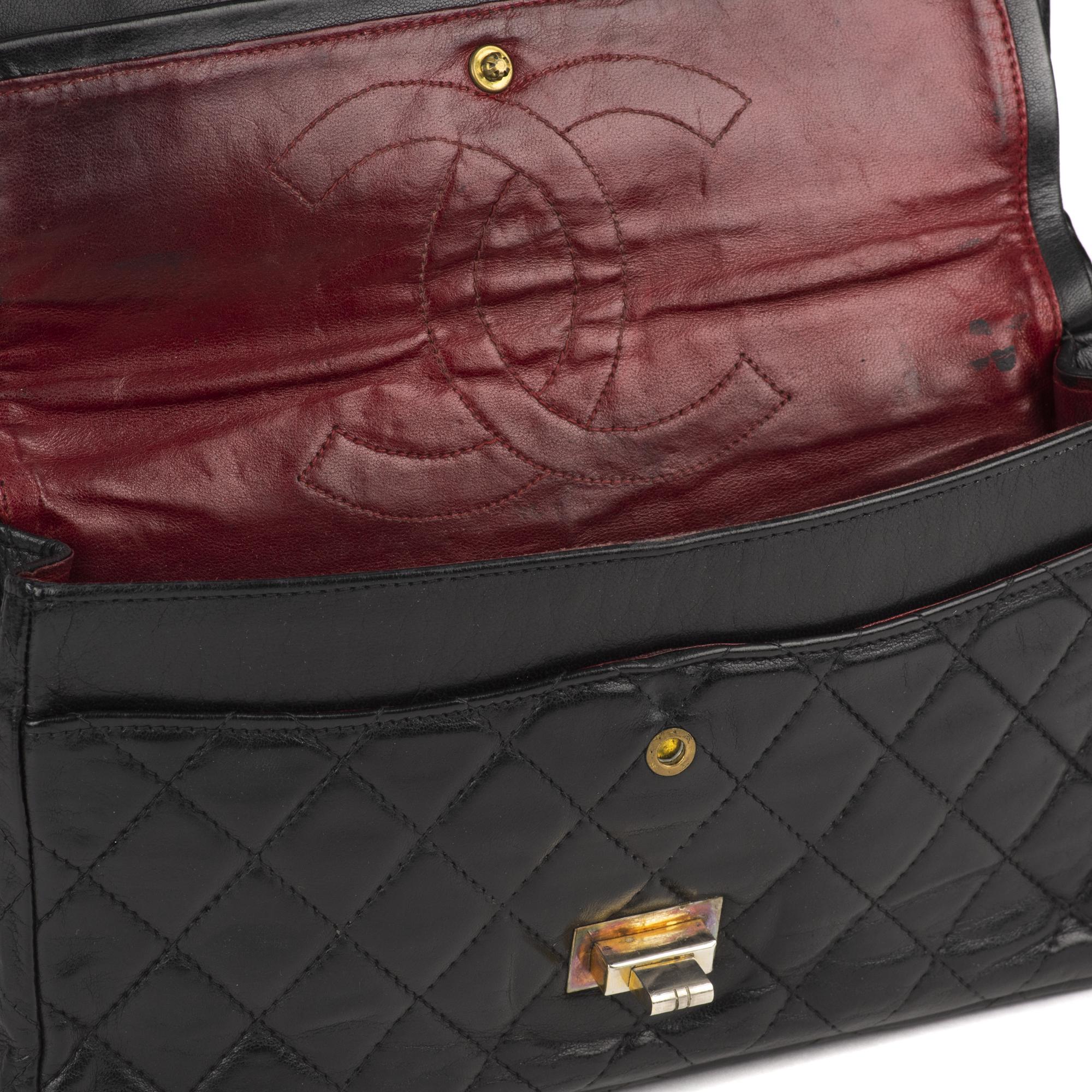 Handbag Chanel 2.55 in Black lambskin Leather ! 4