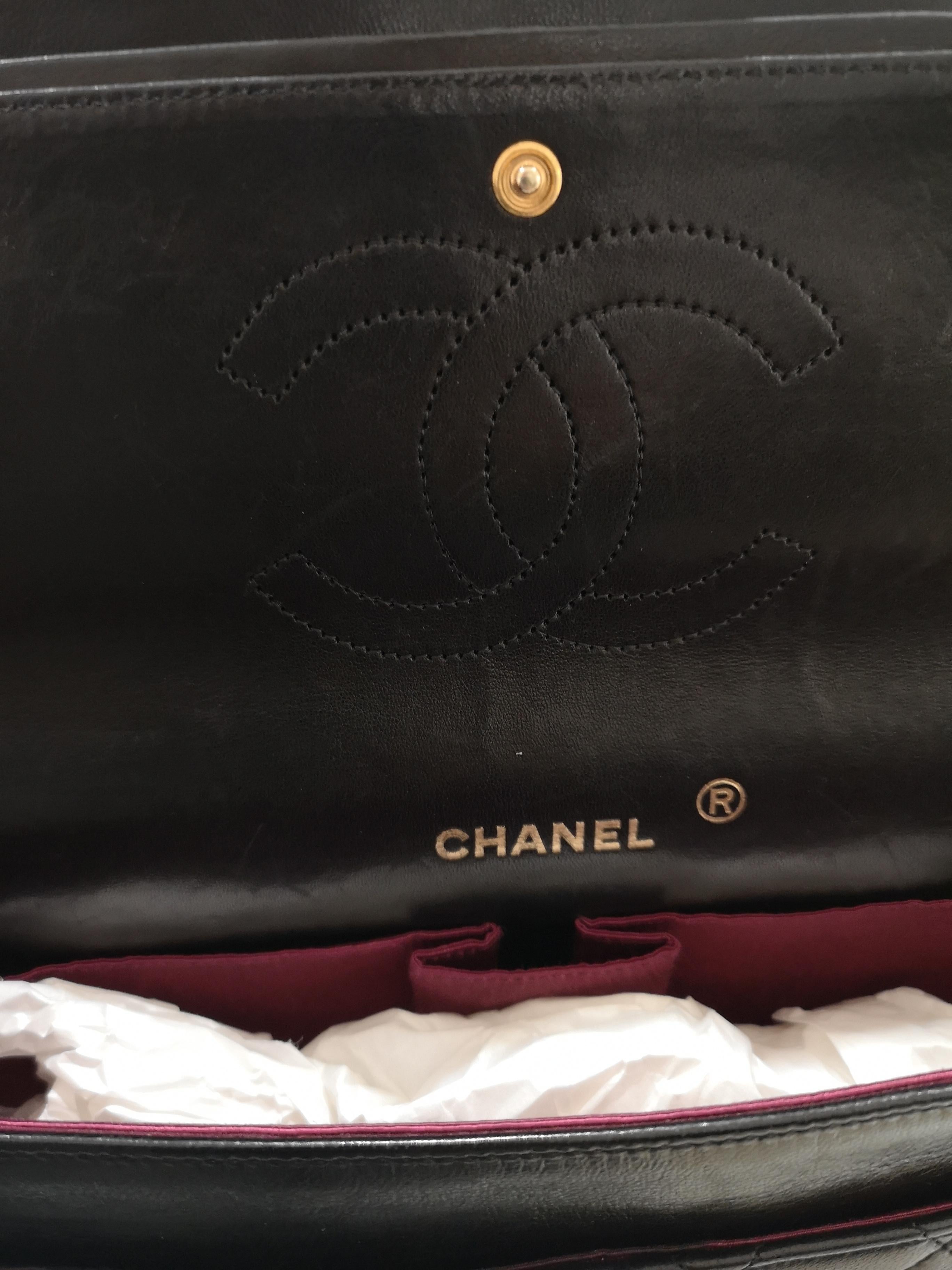 Chanel 2.55 Black Leather Shoulder Bag 3