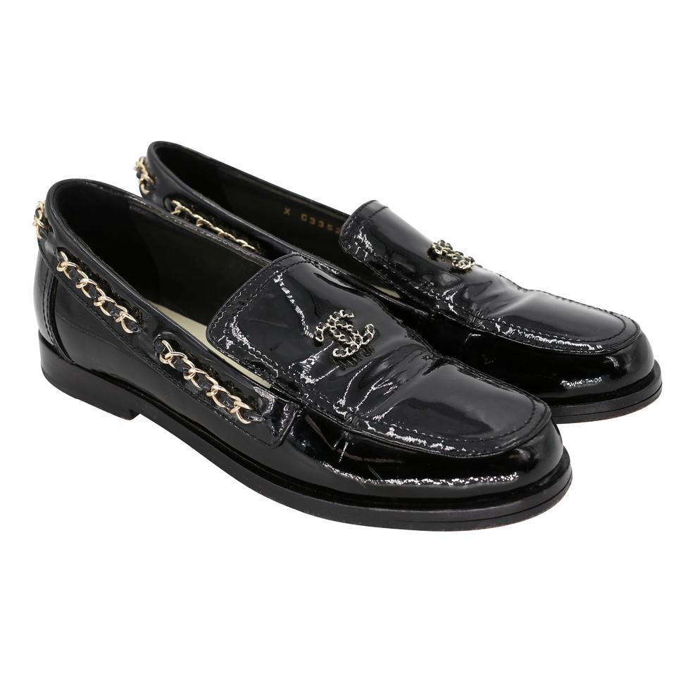 chanel chain loafers