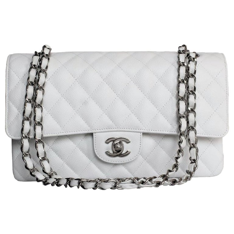 Chanel 2.55 Classic White Bag at 1stDibs | chanel 2.55 white
