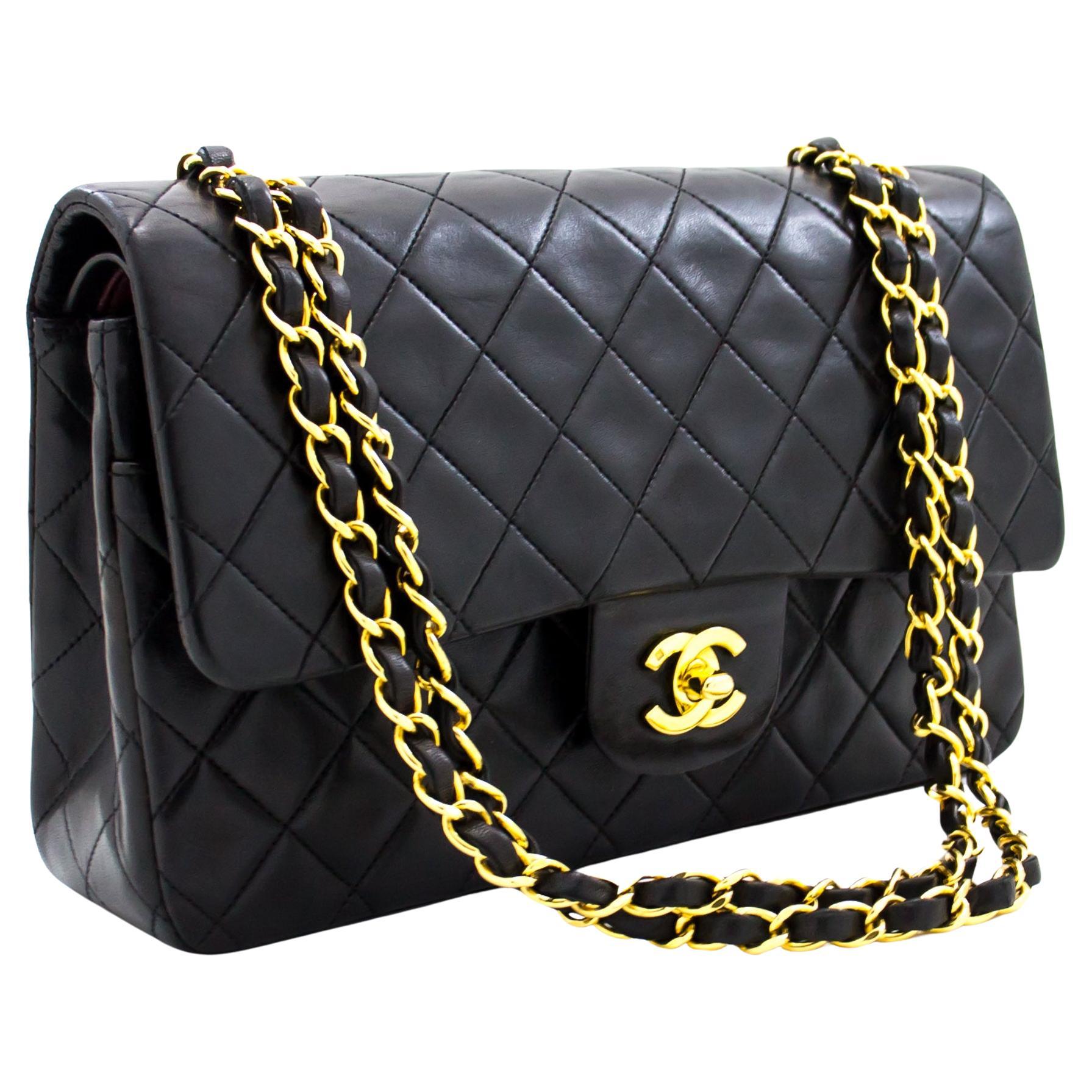 Chanel Blue Caviar Leather 10 Classic Medium Double Flap Bag For Sale at  1stDibs