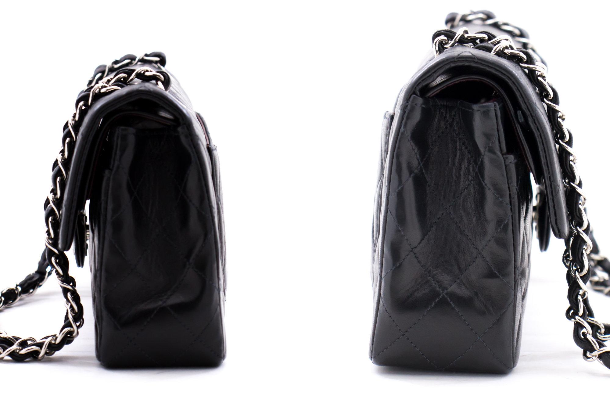 black chanel bag with silver chain