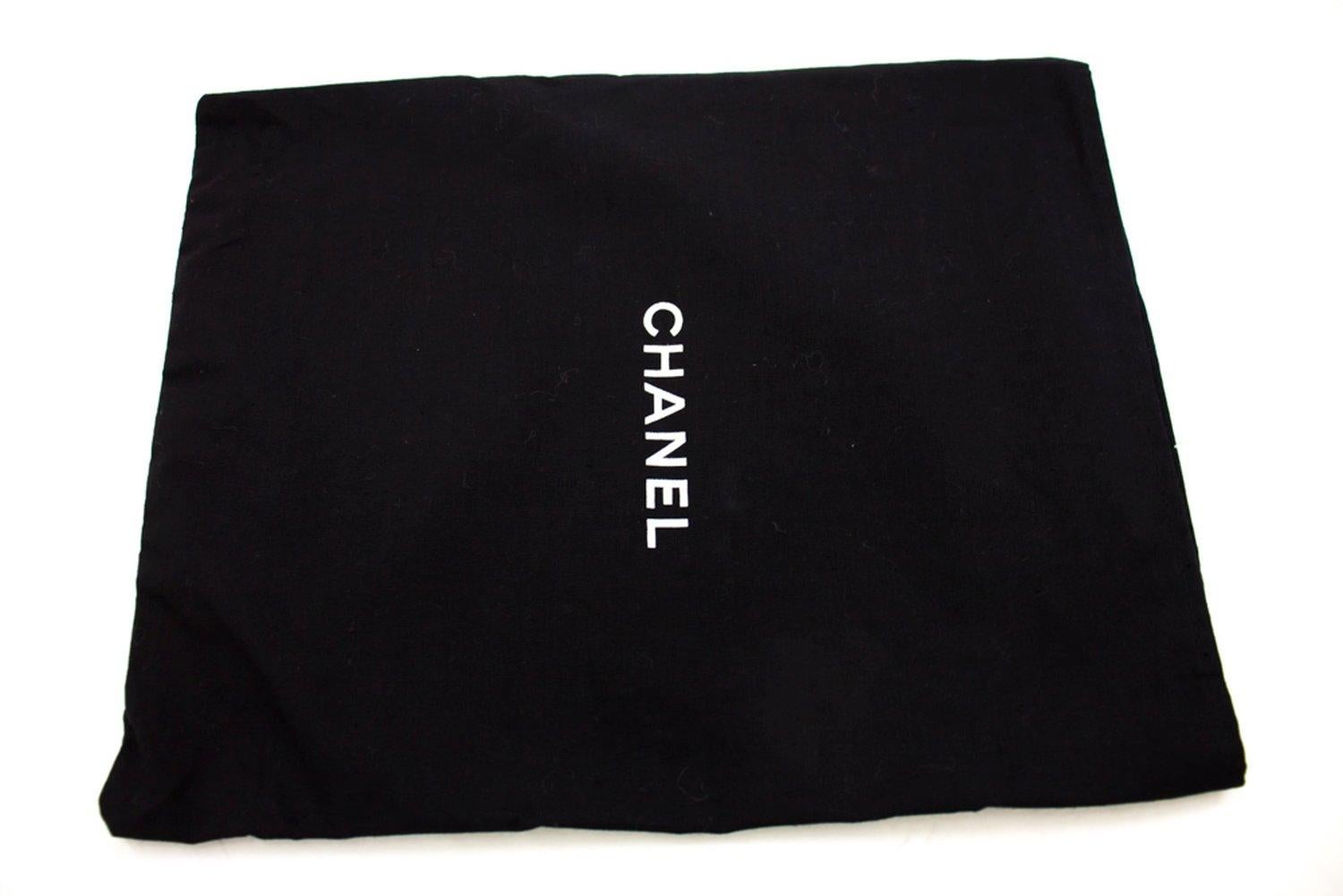 CHANEL 2.55 Double Flap Medium Chain Shoulder Bag Lambskin Black 13