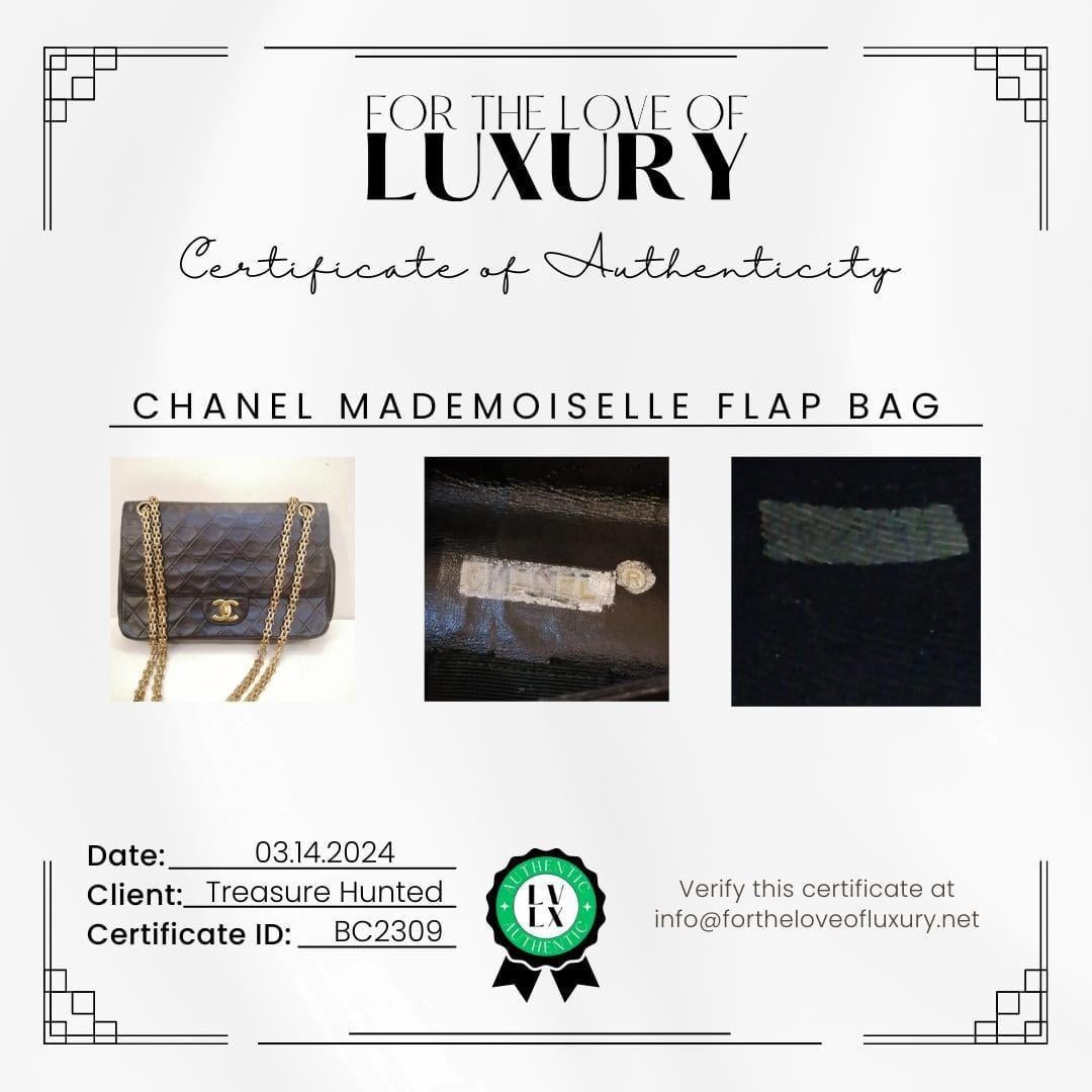 Chanel 2:55 Double Flap w/Re-issue Mademoiselle Chain COA Included 3