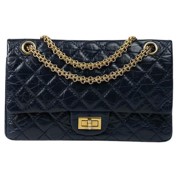 Chanel Blue Quilted Lambskin Medium Boy Bag For Sale at 1stDibs