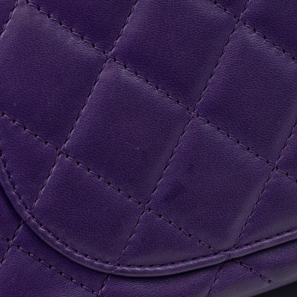 CHANEL, 2.55 in purple leather For Sale 7