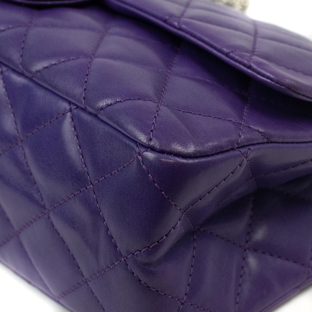 CHANEL, 2.55 in purple leather For Sale 9