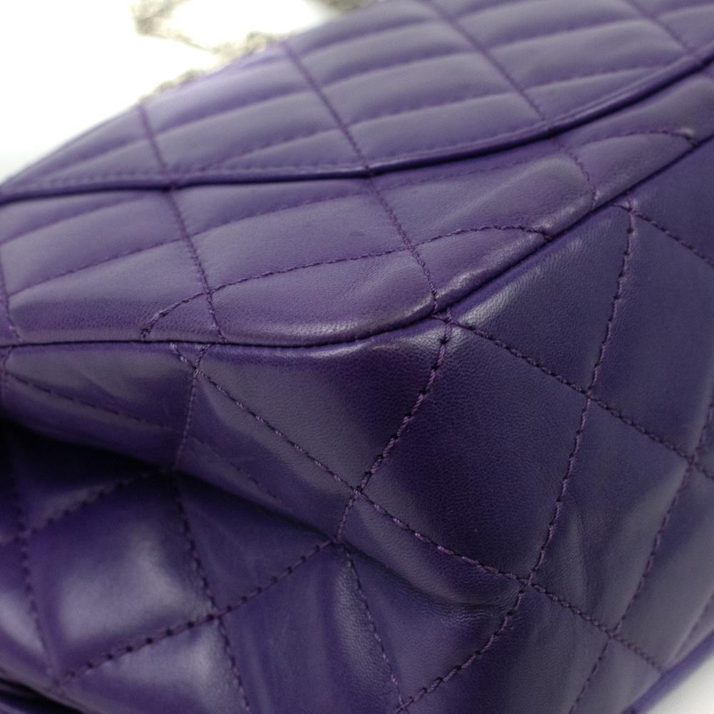 CHANEL, 2.55 in purple leather For Sale 10